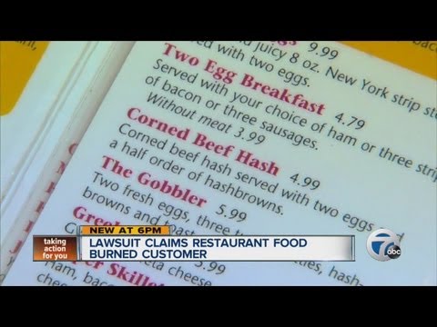 Lawsuit claims restaurant food burned customer