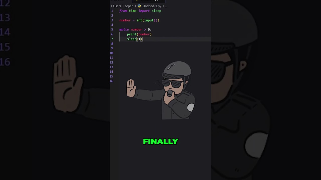 Count Down in Python | #python
