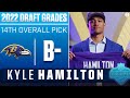 Ravens select TALENTED safety Kyle Hamilton with No. 14 pick | 2022 NFL Draft Grades