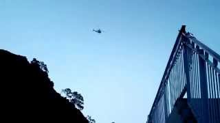 preview picture of video 'Helicopter Departing from Sanjichhat Helipad'
