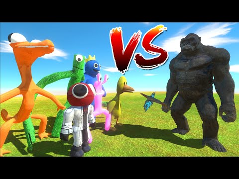 X6 Rainbow Friends VS King Kong - Animal Revolt Battle Simulator