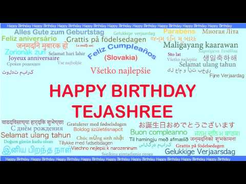 Tejashree   Languages Idiomas - Happy Birthday