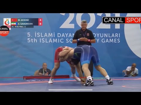 Referee: Hijran Sharifov FS-79 kg TUR-IRI Final 1/2