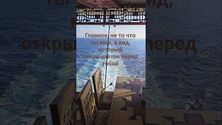 Главное не то, что ты ешь, а вид, который открывается перед тобой #mscdivina #cruise #umarkeyn #4k