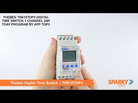 THEBEN TR610TOP3 | DIGITAL TIME SWITCH 1 CHANNEL | 24H 7DAY | PROGRAM BY APP | TOP3