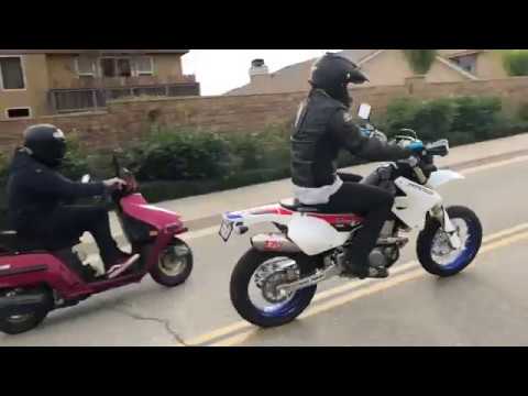 DRZ400 Supermoto Vs. Honda Elite Scooter
