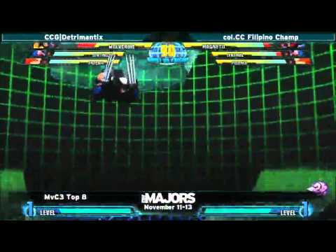 Northwest Majors MvC3 Top 8 - CCG|Detrimantix vs col.CC Filipino Champ