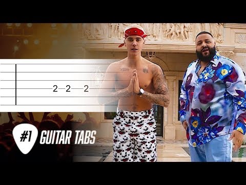 DJ Khaled, Justin Bieber - I'm The One (Guitar Tab tutorial)