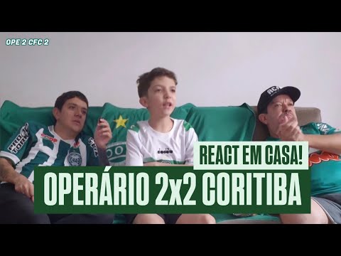 Operário 2x2 CORITIBA | React Em Casa! | Mais um empate SABOR DERROTA...