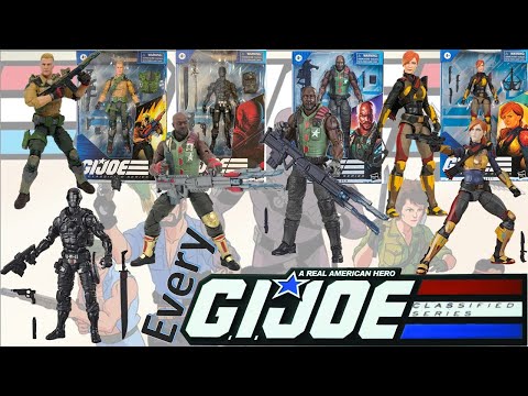 **see newer video** Every G.I. Joe Classified 6" Hasbro Comparison List  Repaints Rereleases