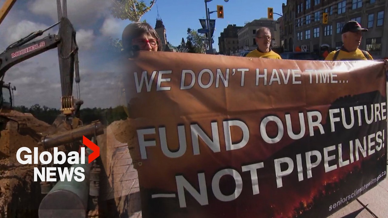 Video: Seniors arrested protesting Liberal Building Canada Strong Act on Parliament Hill