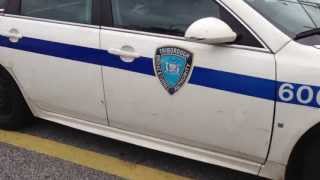 TRIBOROUGH BRIDGE AND TUNNEL AUTHORITY POLICE UNITS IN THE RED HOOK AREA OF BROOKLYN, NEW YORK CITY.
