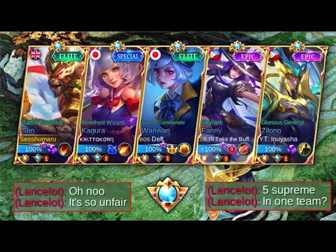 5 MAN ALL SUPREME IN ONE TEAM = ????