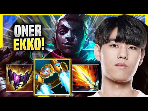 ONER DESTROYING WITH EKKO! - T1 Oner Plays Ekko JUNGLE vs Diana! | Season 2022
