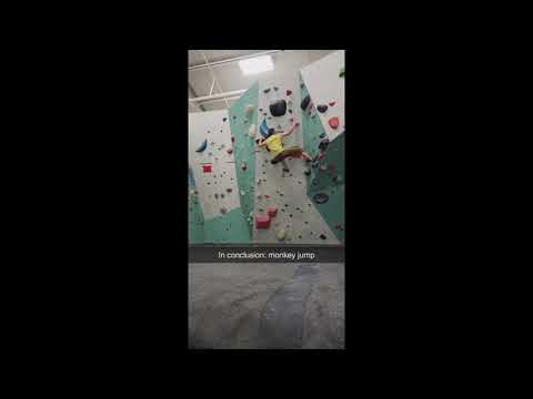 Pink dyno v2-v4 - Zenith Climbing Center