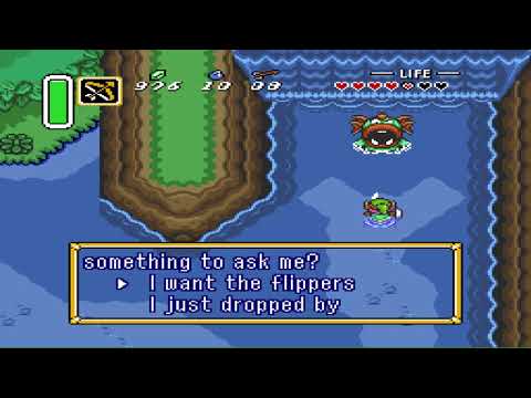 How to get the Flippers so you can Swim - Zelda:  A Link to the Past