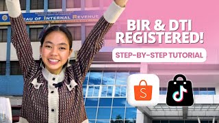 COMPLETE DTI & BIR Registration Guide for Online Sellers 2025 (TAGALOG) | Shopee & TikTok