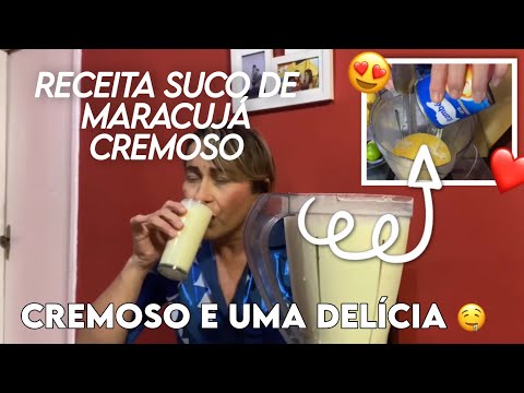 SUCO DE MARACUJÁ CREMOSO E GOSTOSO! COM UM TOQUE DE LIMÃO