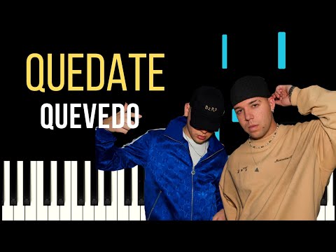 QUEDATE - Quevedo | BZRP Music 52 - Tutorial piano