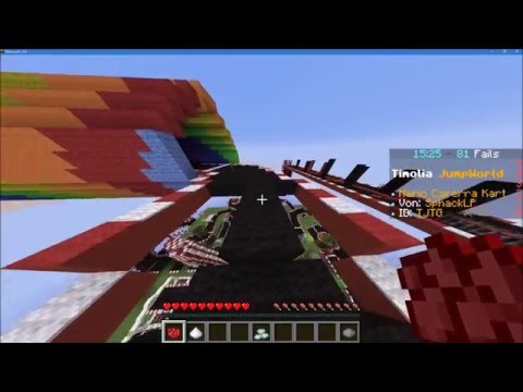 Papa spielt Minecraft Jump World - Fail !