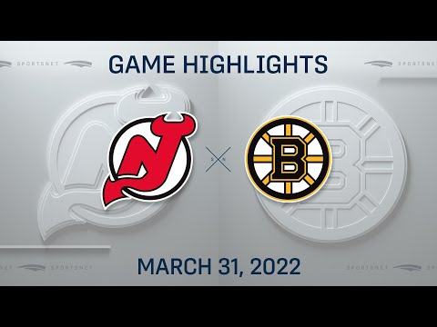 NHL Highlights | Devils vs. Bruins - Mar. 31, 2022