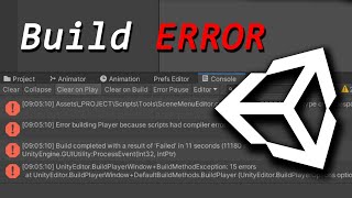 No Error But Compiler Error While Building Unity Game