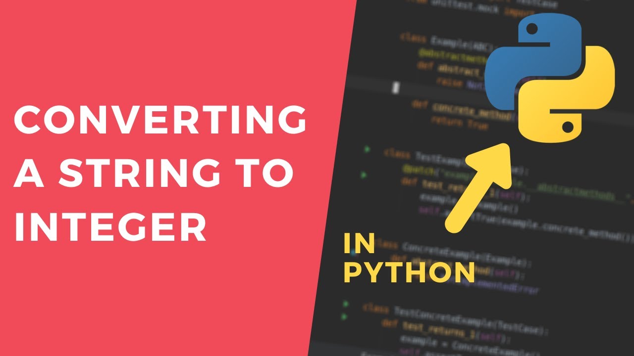 Converting a string to integer - 1 Minute Python Tutorial #shorts