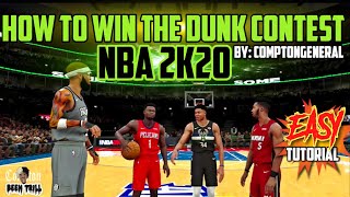 HOW TO WIN NBA 2K20 DUNK CONTEST 🔥 EASY🔥 #NBA2K20 TUTORIAL