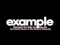 Example - Changed The Way You Kissed Me ...