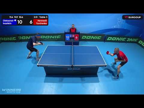 15:30 Oleksandr Ivashkin 3-0 Hennadii Yurchenko 11.05.2023 TT Euro.Cup Ukraine Star. TABLE 3
