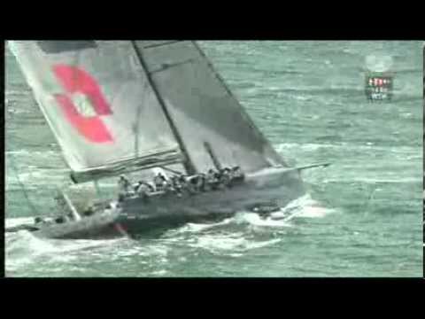 Rolex Fastnet Race 2013 - the last start the massive 100ft monohulls in IRC Z and CK