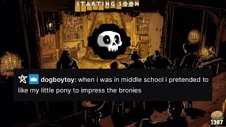 outweirding ster in his own chat