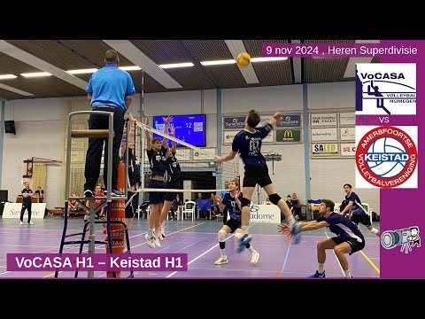 VoCASA HS1 - Keistad HS1 (9 nov 2024, cam2) Superdivisie Heren Volleybal