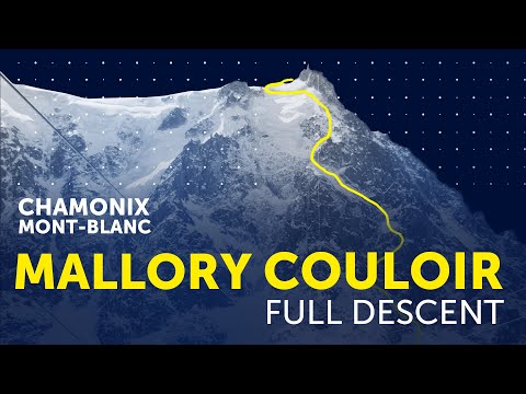 THE MALLORY COULOIR (CHAMONIX) - Extreme Ski FULL DESCENT by Chris Miolane in dangerous No-Fall zone