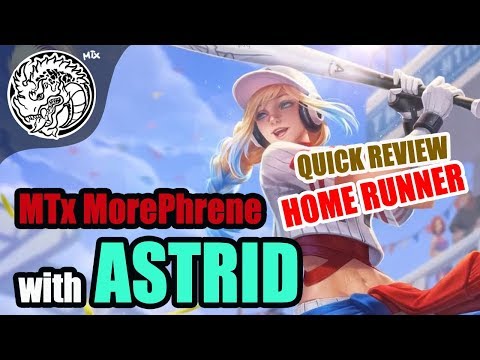 ROV - ASTRID : "Home Runner" Skin Quick Review |No commentary.