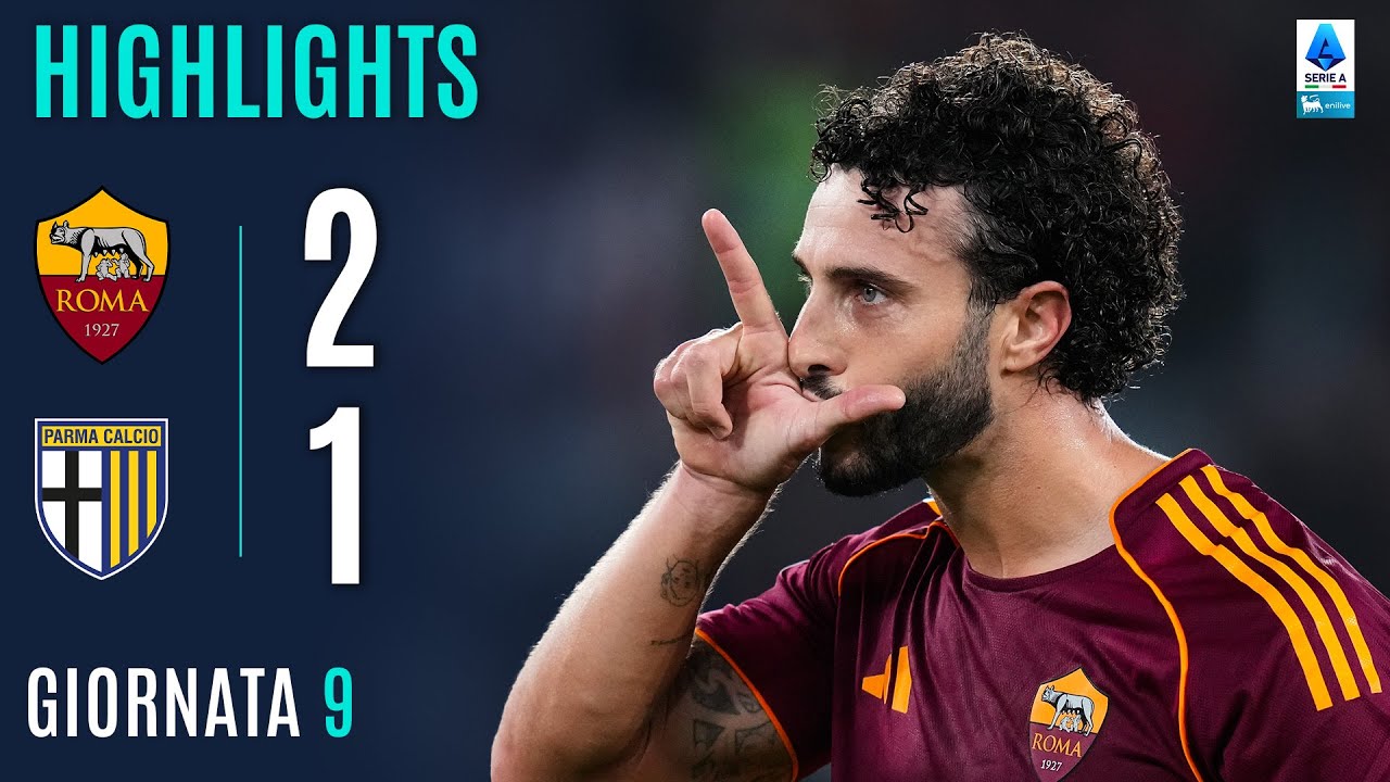 ROMA-PARMA 2-1 | HIGHLIGHTS | 9ª GIORNATA | SERIE A ENILIVE 2025/26