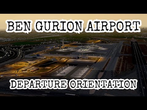 Vídeo do tour de orientação de partida do Aeroporto Ben Gurion! Verificações de segurança, passaportes, bagagem, terminal