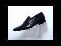 E 3407 Black Snake Belly Slip On Shoe