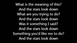 Rush-The Stars Look Down (Lyrics)