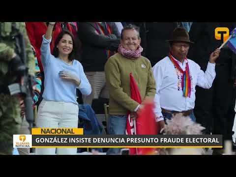 González insiste denuncia presunto fraude electoral