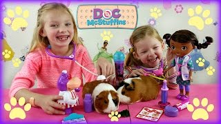 DOC McSTUFFINS Pet Vet New Toys Make Me Better Playset Hallie Gets a Color Changing Cast