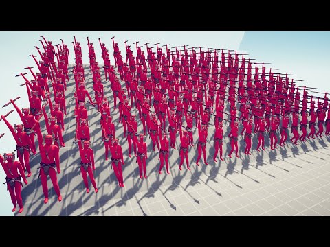 100X SPEARTHROWERS VS 100X MELEE UNITS | TABS - Totally Accurate Battle Simulator