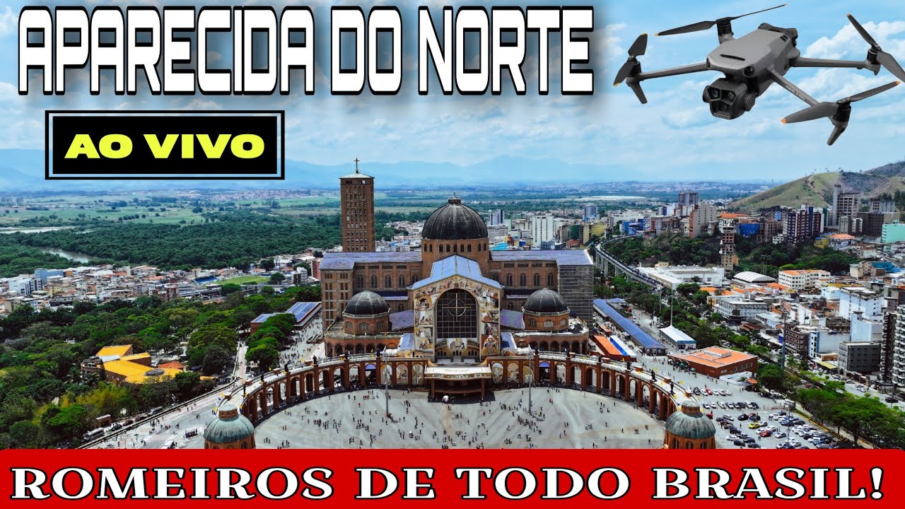 Aparecida AO VIVO na chegada dos peregrinos ao santuário nacional!