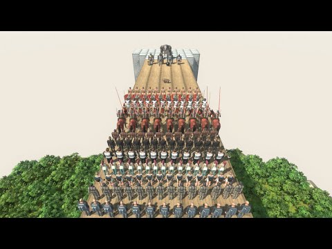 Can Ape Squad Protect The Pig from Human Army? Animal Revolt Battle Simulator