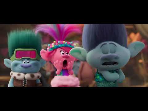Trolls Band Together 2023 official trailer still with Branch, Poppy and the BroZone reunion vibe