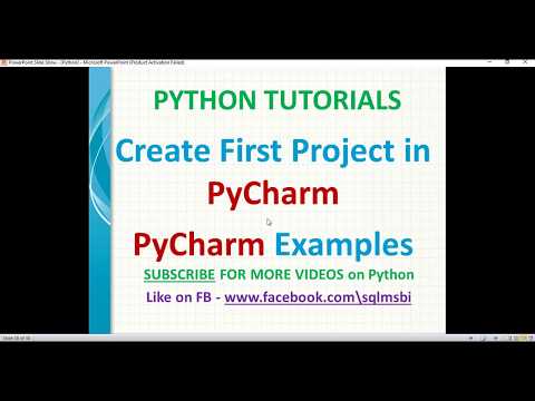 python tutorials | Create first example in PyCharm | pycharm examples