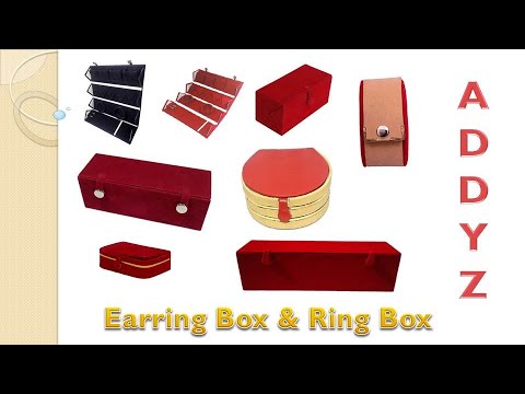Black Earrings Folder Box