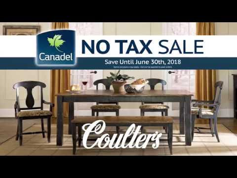 Canadel No Tax Sale - June 2018 - Coulter's Furniture