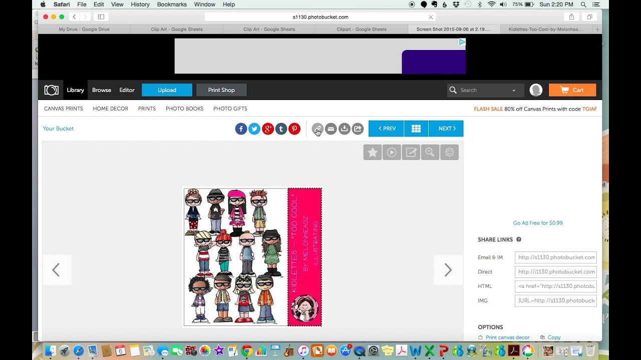 Organizing Clipart with Google Spreadsheets
