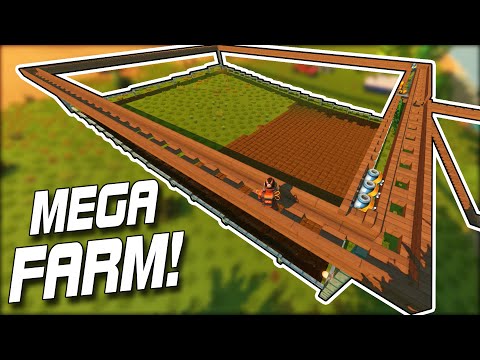 We Finally Upgraded the Mega Farm with Automatic Watering! (Scrap Mechanic Co-op Survival Ep.35)